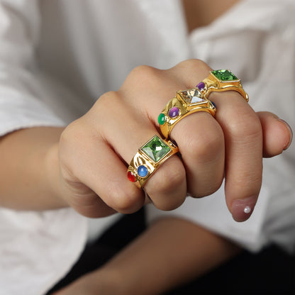 Anello pietra naturale da donna