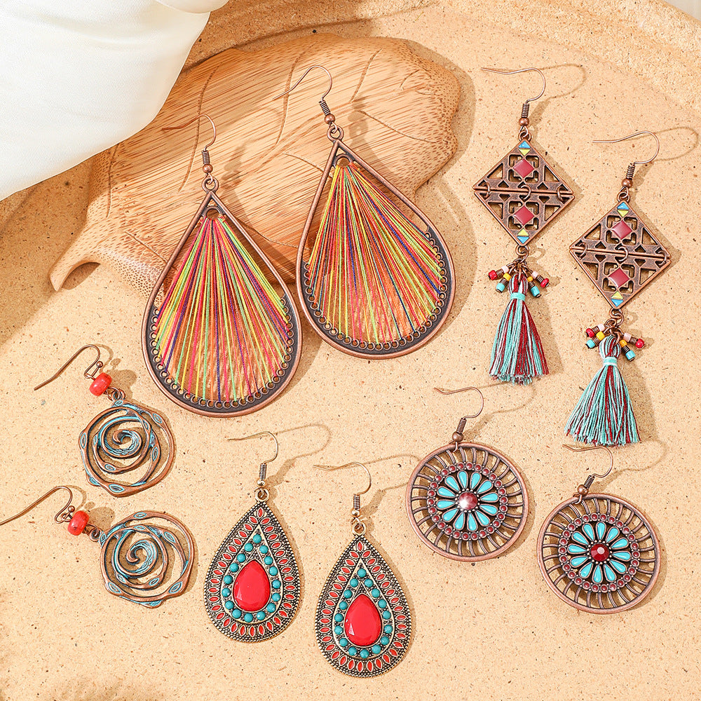 Orecchini boho con nappe