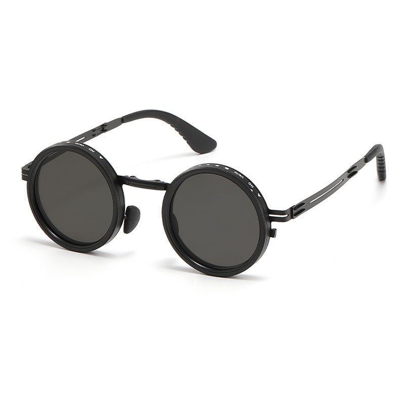 Occhiali da sole pieghevoli stile punk