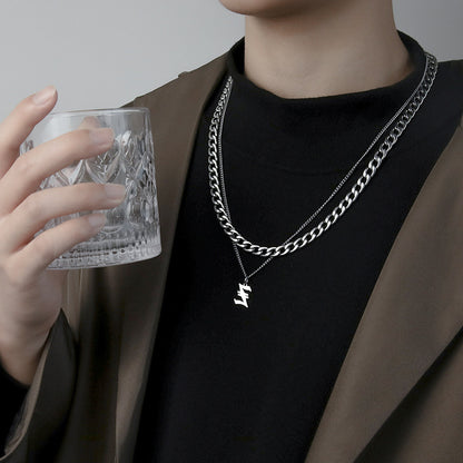 Collana Lettera Titanio