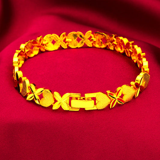 Bracciale quadrifoglio dell'amore