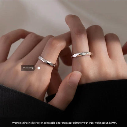 Anello minimalista di coppia