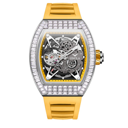 Orologio scheletrato silicone