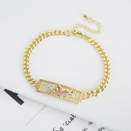 Bracciale catena rose