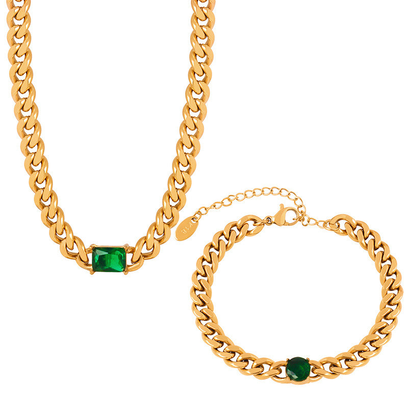 Collana retrò con zirconi