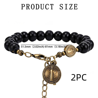 Bracciale rosario San Benedetto