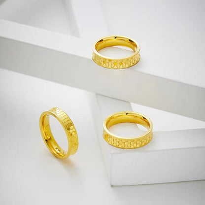 Anello ottone placcato oro