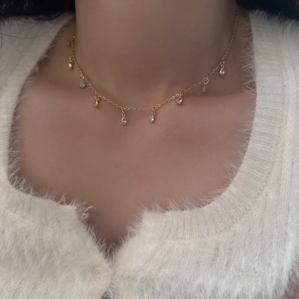 Collana zirconi fata da donna
