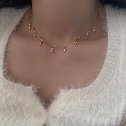 Collana zirconi fata da donna