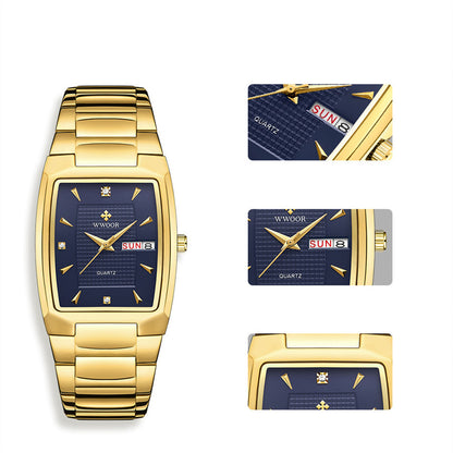 Orologio uomo quadrato impermeabile