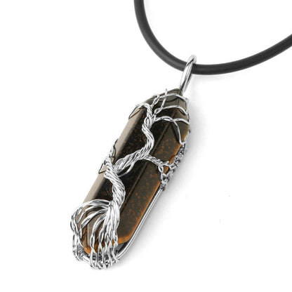 Collana Prisma Esagonale Albero della Vita