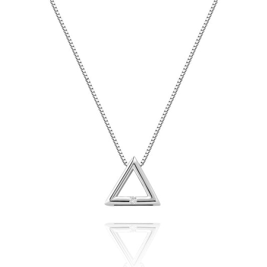 Collana triangoli argento da donna