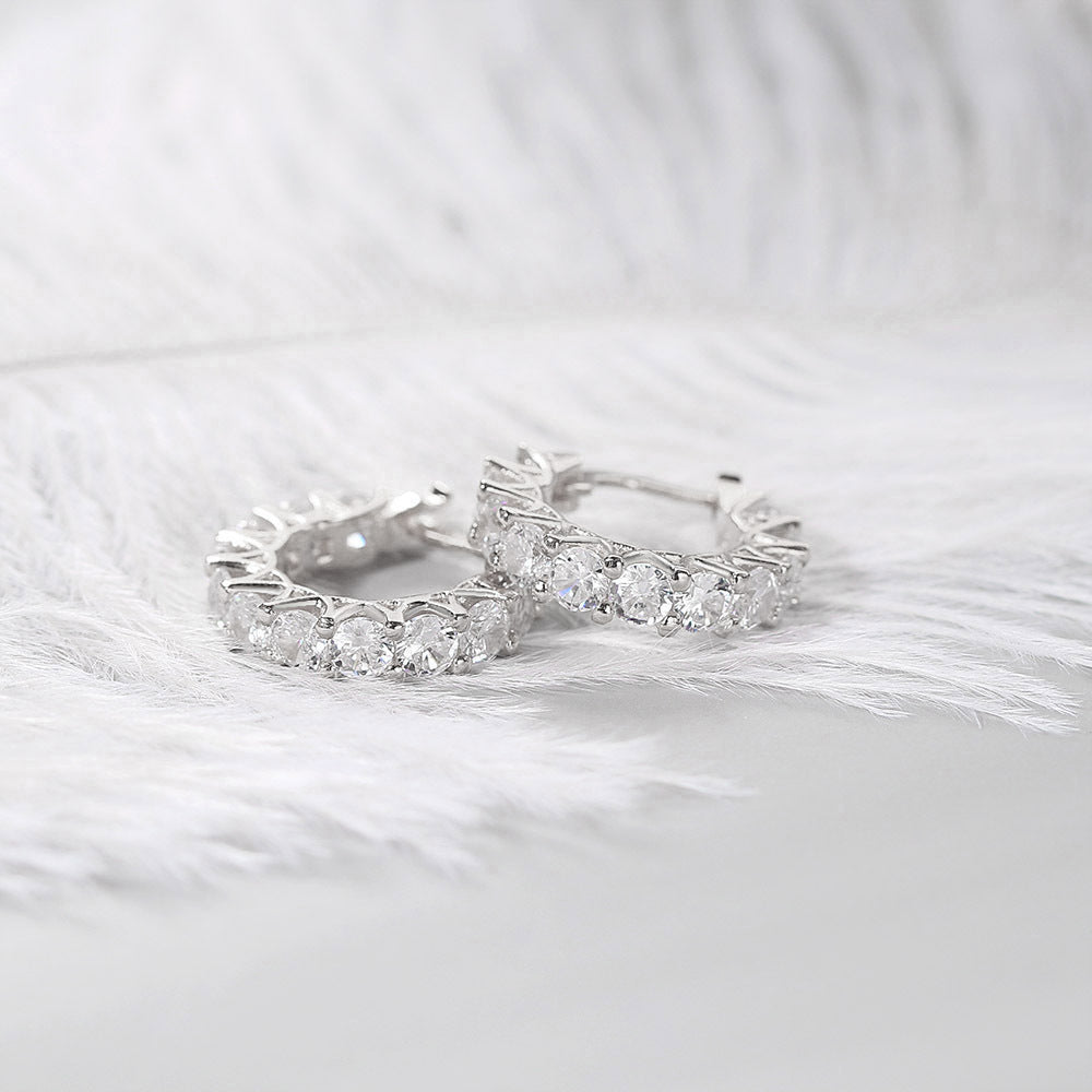 Orecchini a clip zirconia
