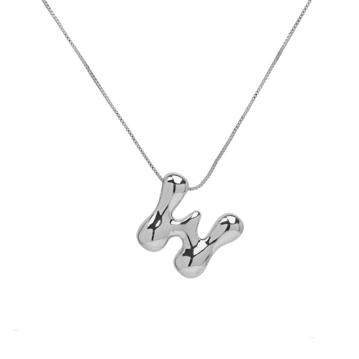 Collana lettera in ottone