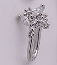 Anello farfalla goccia da donna