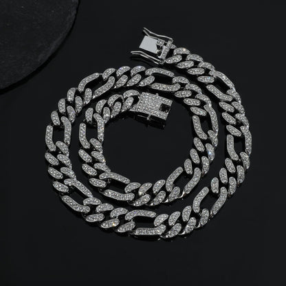 Collana catena Figaro hip-hop
