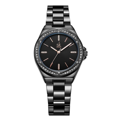 Orologio da donna al quarzo con zircone