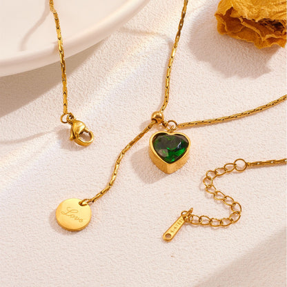 Collana con smeraldo e diamanti