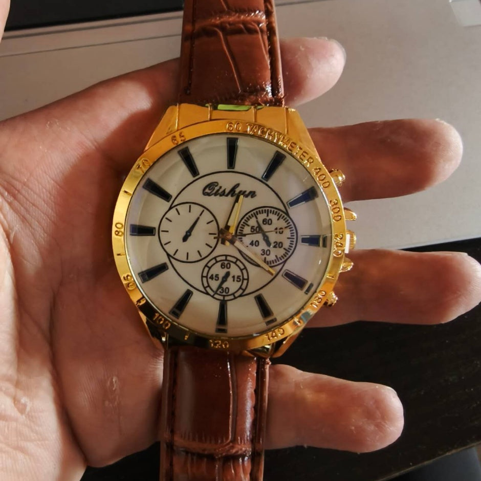 Orologio sportivo pelle da uomo cinturino