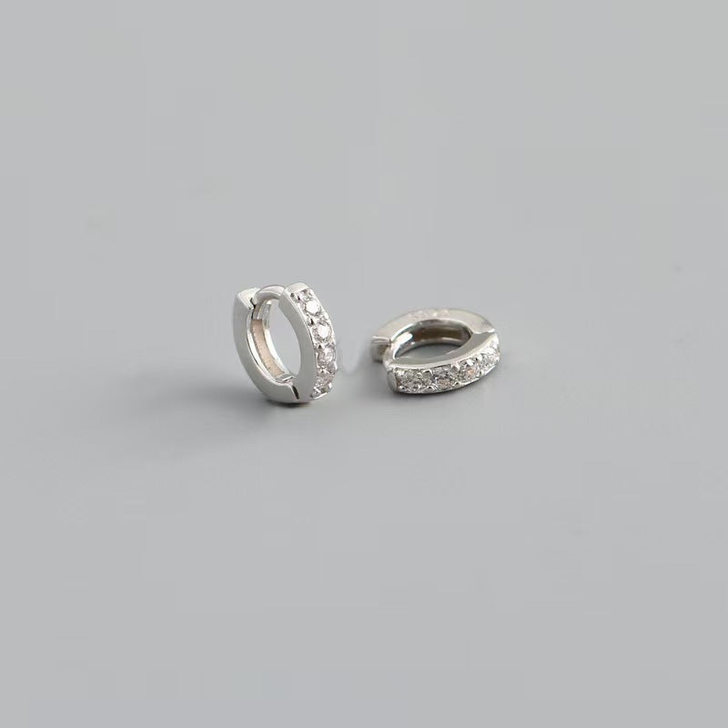 Orecchini creoli zircone