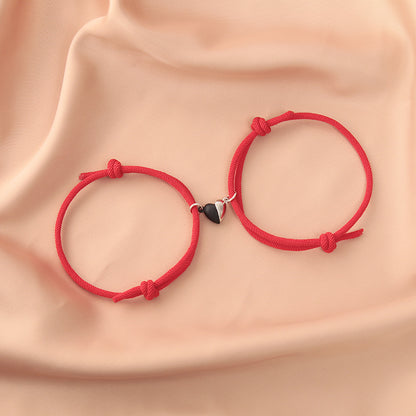 Bracciale coppia magnetico bianco e nero