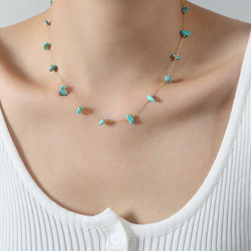 Collana turchese naturale