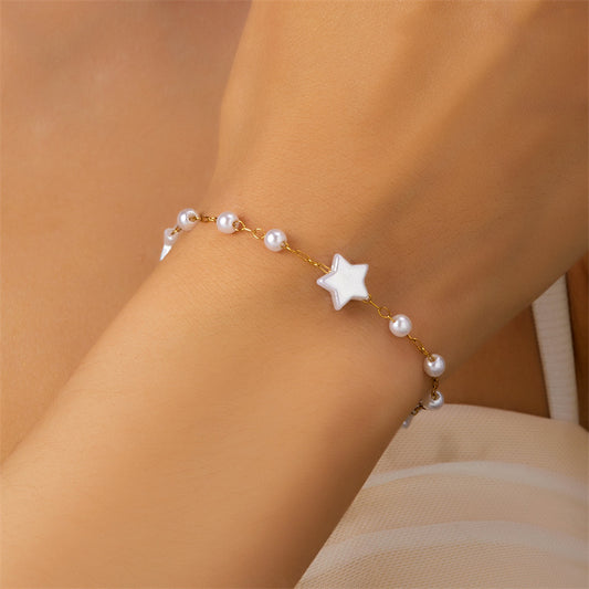 Bracciale cuore e perla