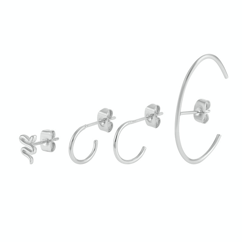 Orecchini diamante impilabili