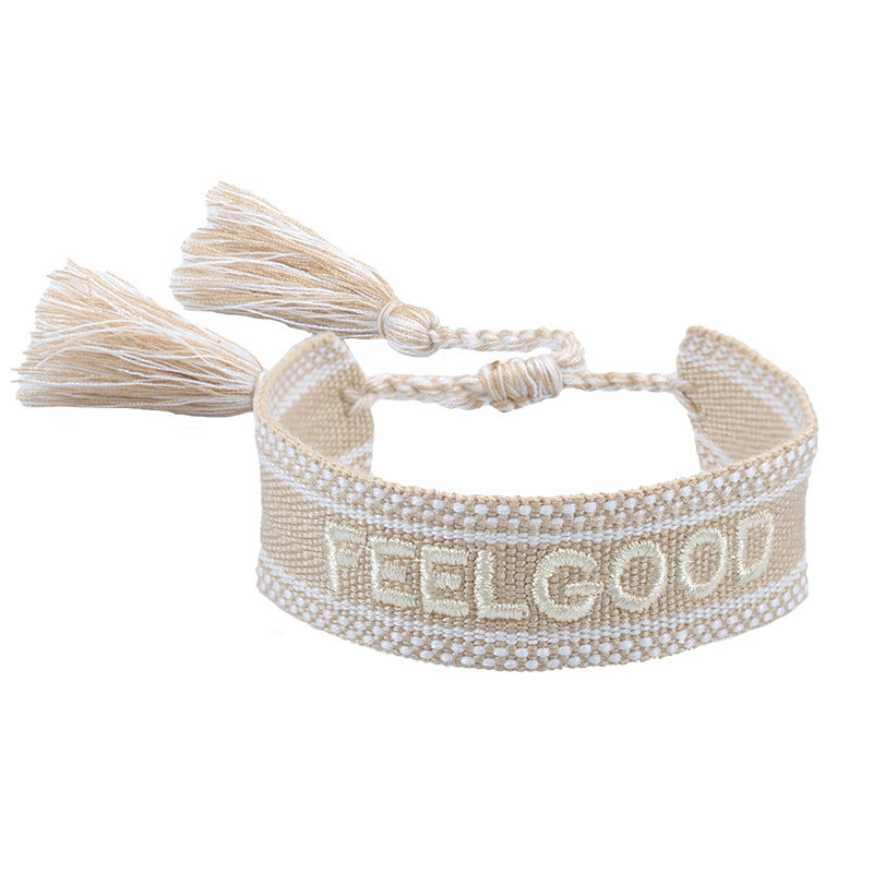 Bracciale coppia con ricamo