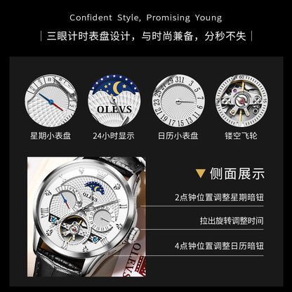 Orologio uomo automatico con apertura