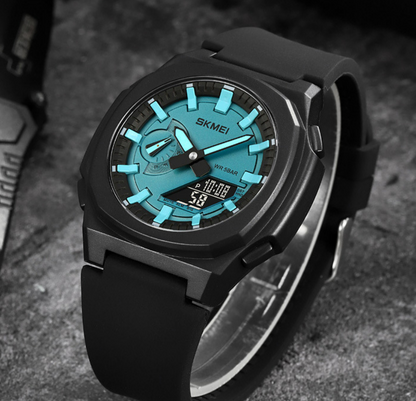 Orologio digitale doppio display impermeabile