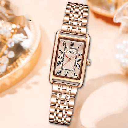 Orologio da donna quadrato acciaio