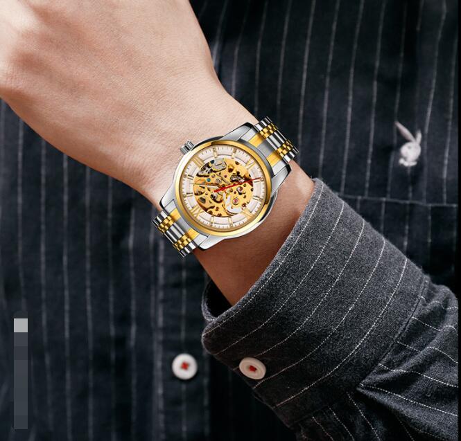 Orologio uomo automatico pelle