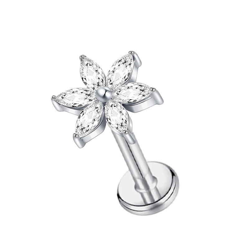Piercing titanio fiore