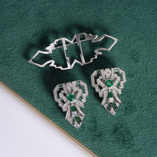 Spilla spinello verde