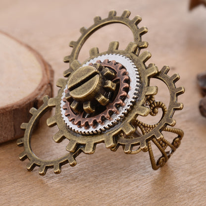 Anello steampunk ingranaggio