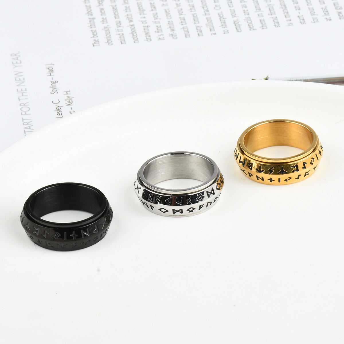 Anello vichingo rune