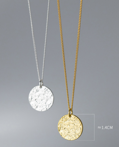 Collana Argento Tonda Geometrica