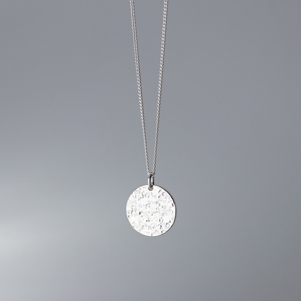 Collana Argento Tonda Geometrica