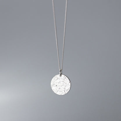 Collana Argento Tonda Geometrica