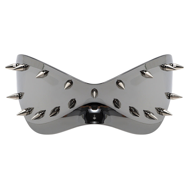 Occhiali oversize rivetti