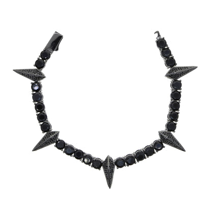Bracciale Punk con Strass