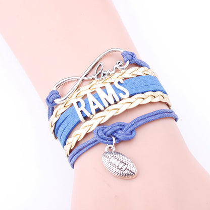 Bracciale multi-strato in pelle