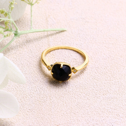 Anello pietra naturale retrò