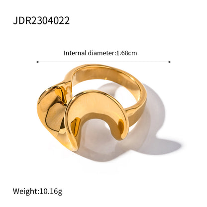 Anello fiore dorato