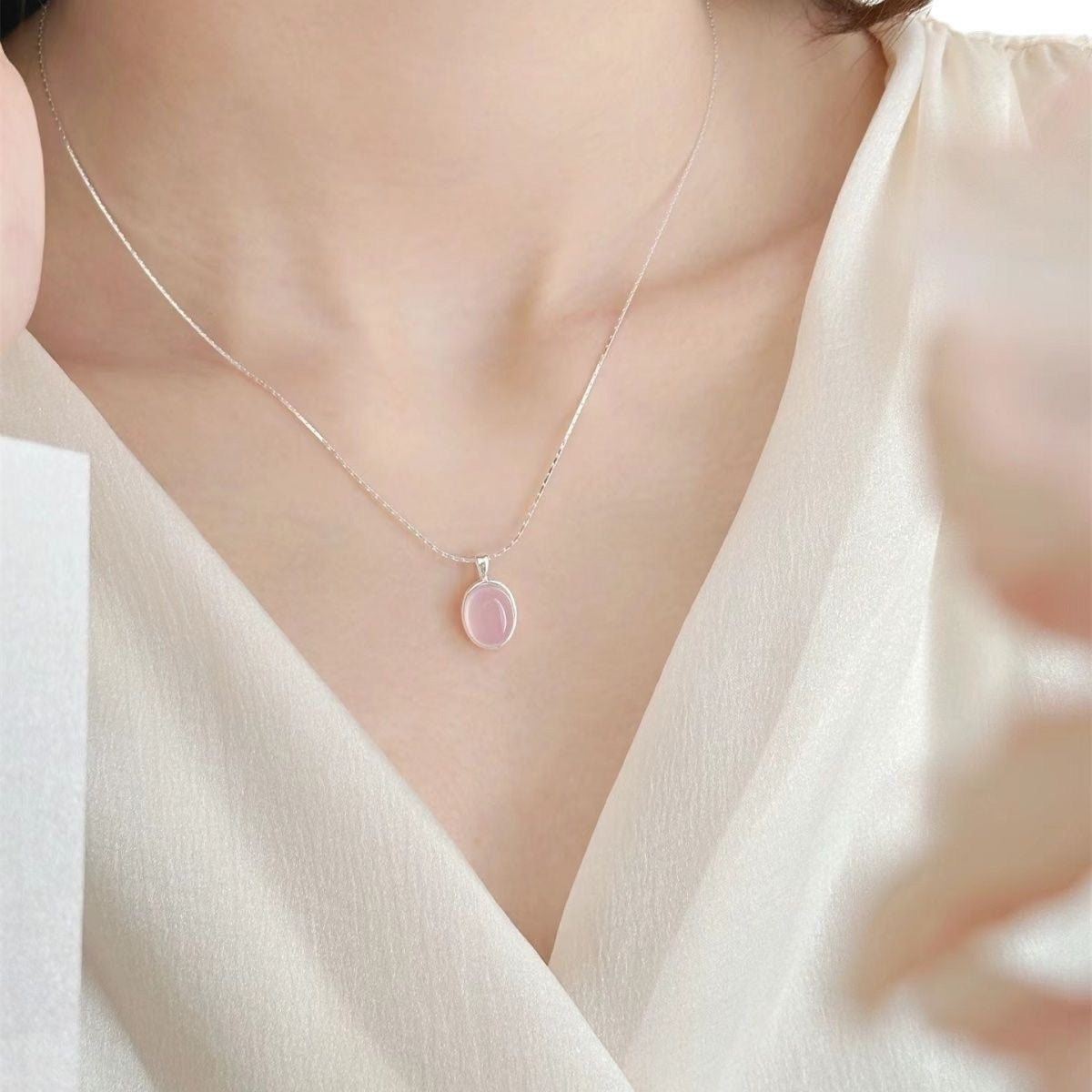 Collana Quarzo Rosa