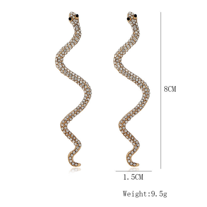 Orecchini serpente in diamanti