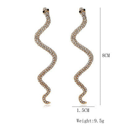 Orecchini serpente in diamanti