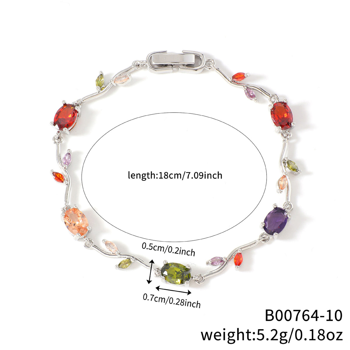 Bracciale Zircone Geometrico