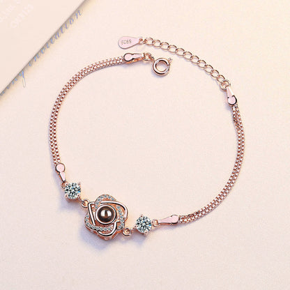 Bracciale cuore proiezione memoria